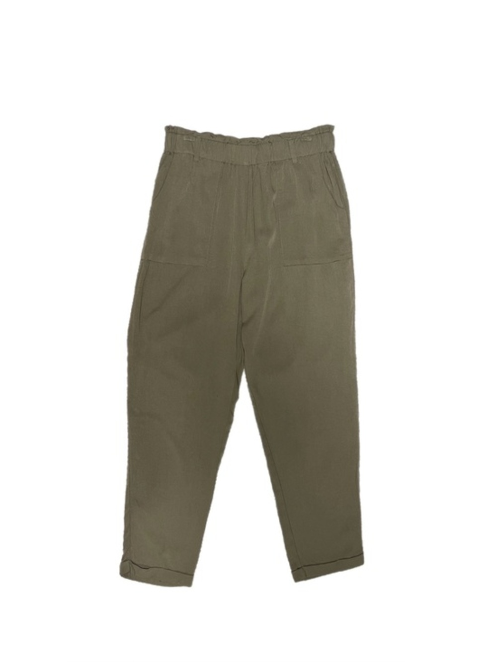 Shinestar Ruffled Elastic Waist Pull-On Pants